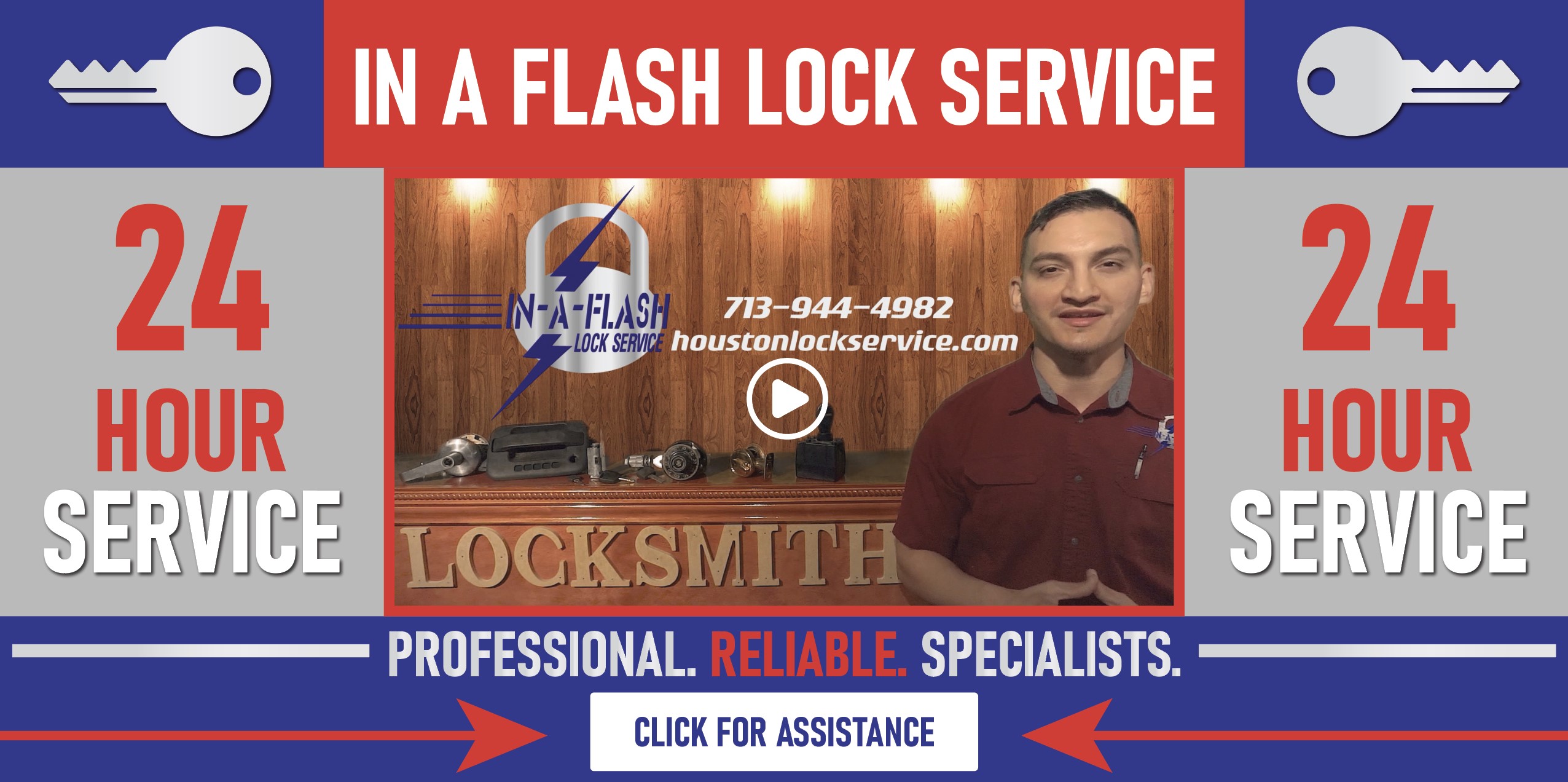 Locksmith branding and graphic design service created by Dax Creative Hub for a Pearland Texas locksmith business